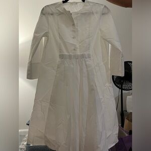 COS white full sleeve dress